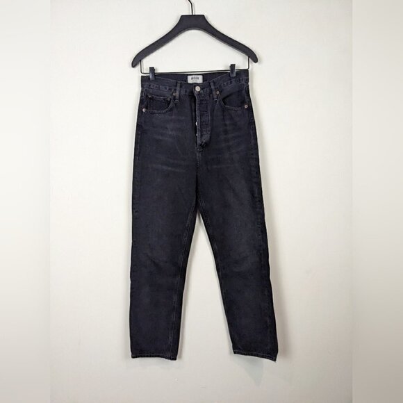 Agolde’ 90s mid rise Jean Black size  25 - Picture 10 of 11
